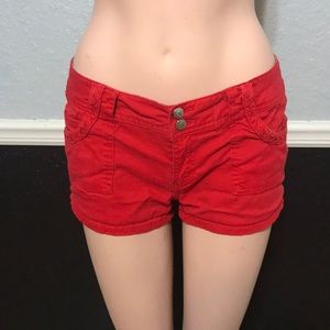 Red shorts
